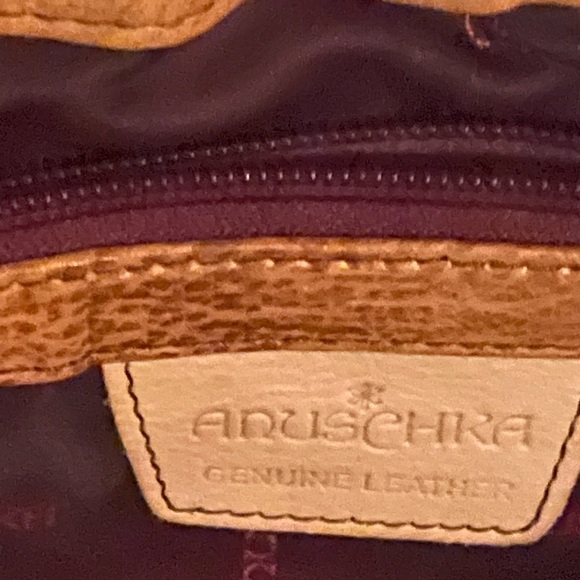 Anuschka Hand Painted Leopard in Paradise Leather Bohemian Handbag - Picture 10 of 12